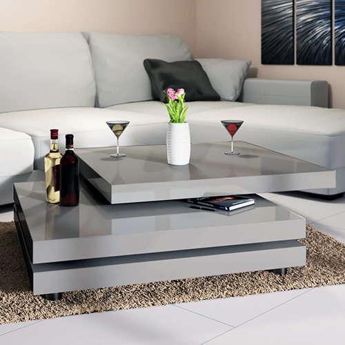 Gray coffee table