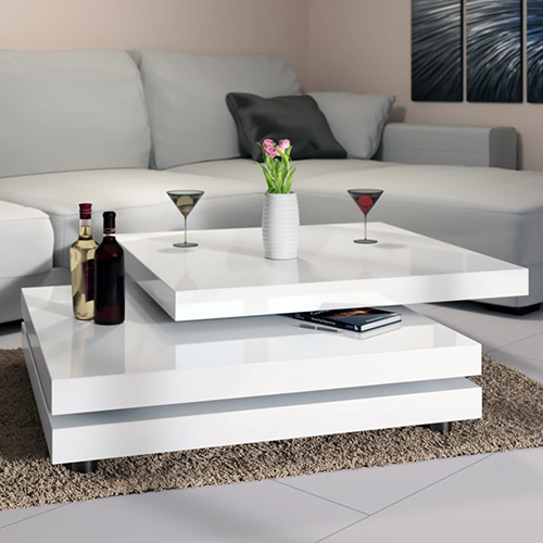 White coffee table